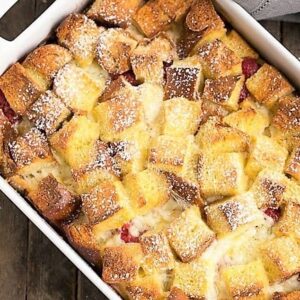 Lemon Mascarpone French Toast Casserole